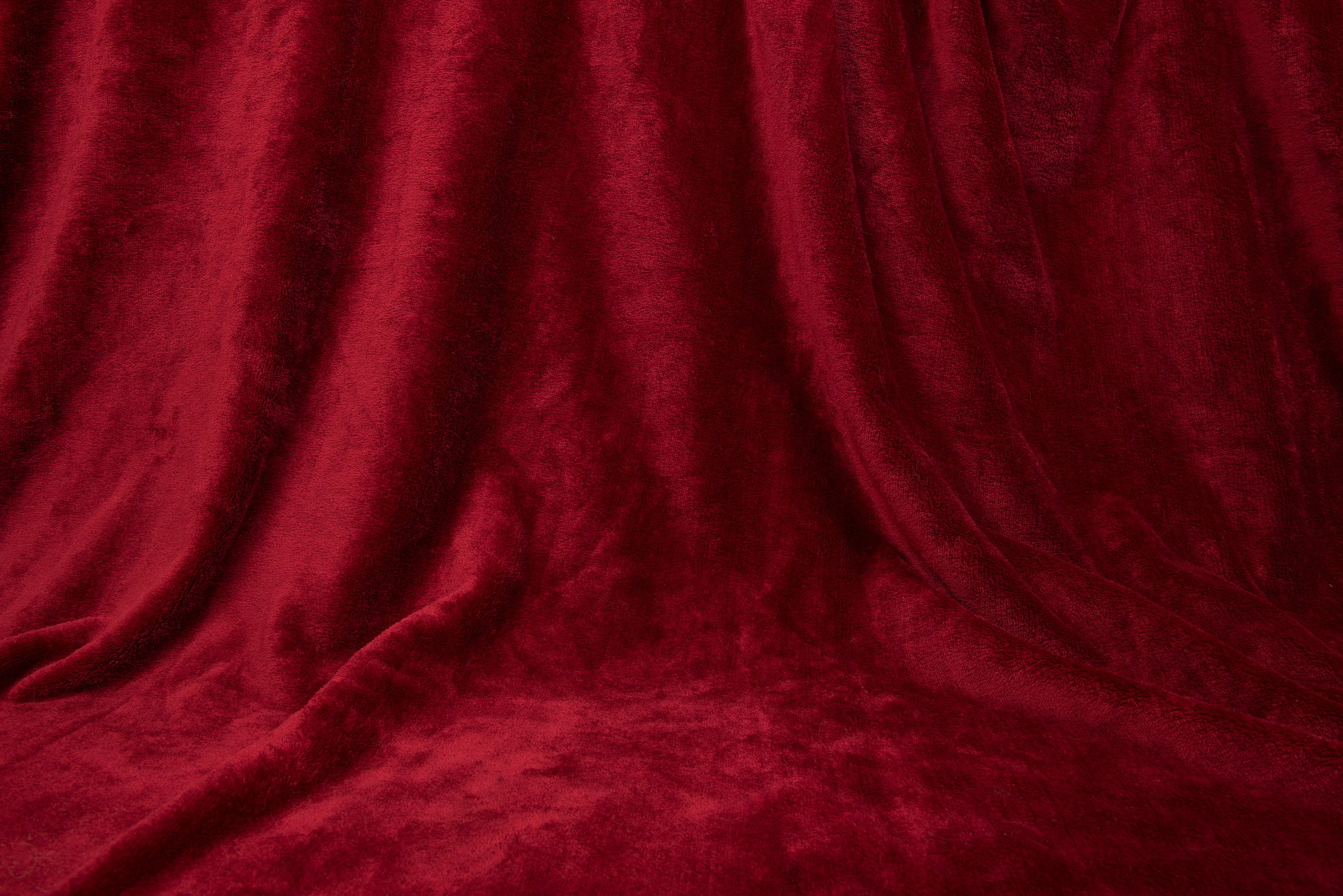 Red Drapped Velvet Cloth